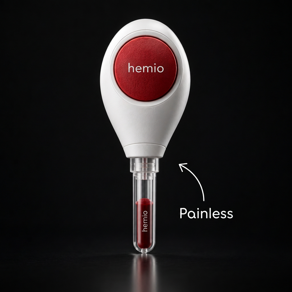 Hemio painless at-home blood collection device